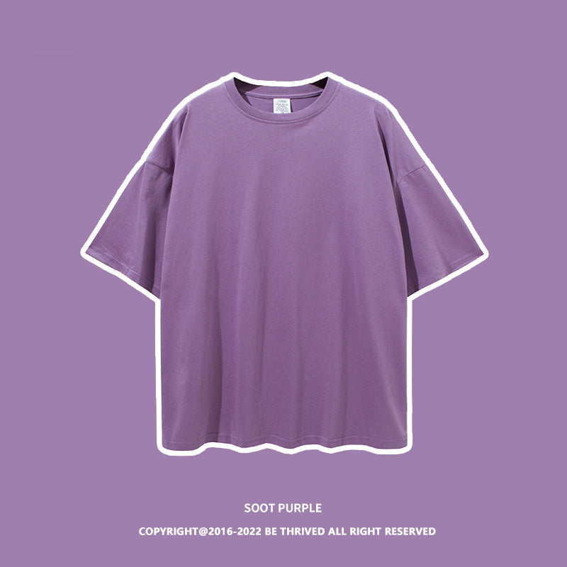 1309  oversize drop shoulder  t shirt 190 gsm blank unisex T-shirt