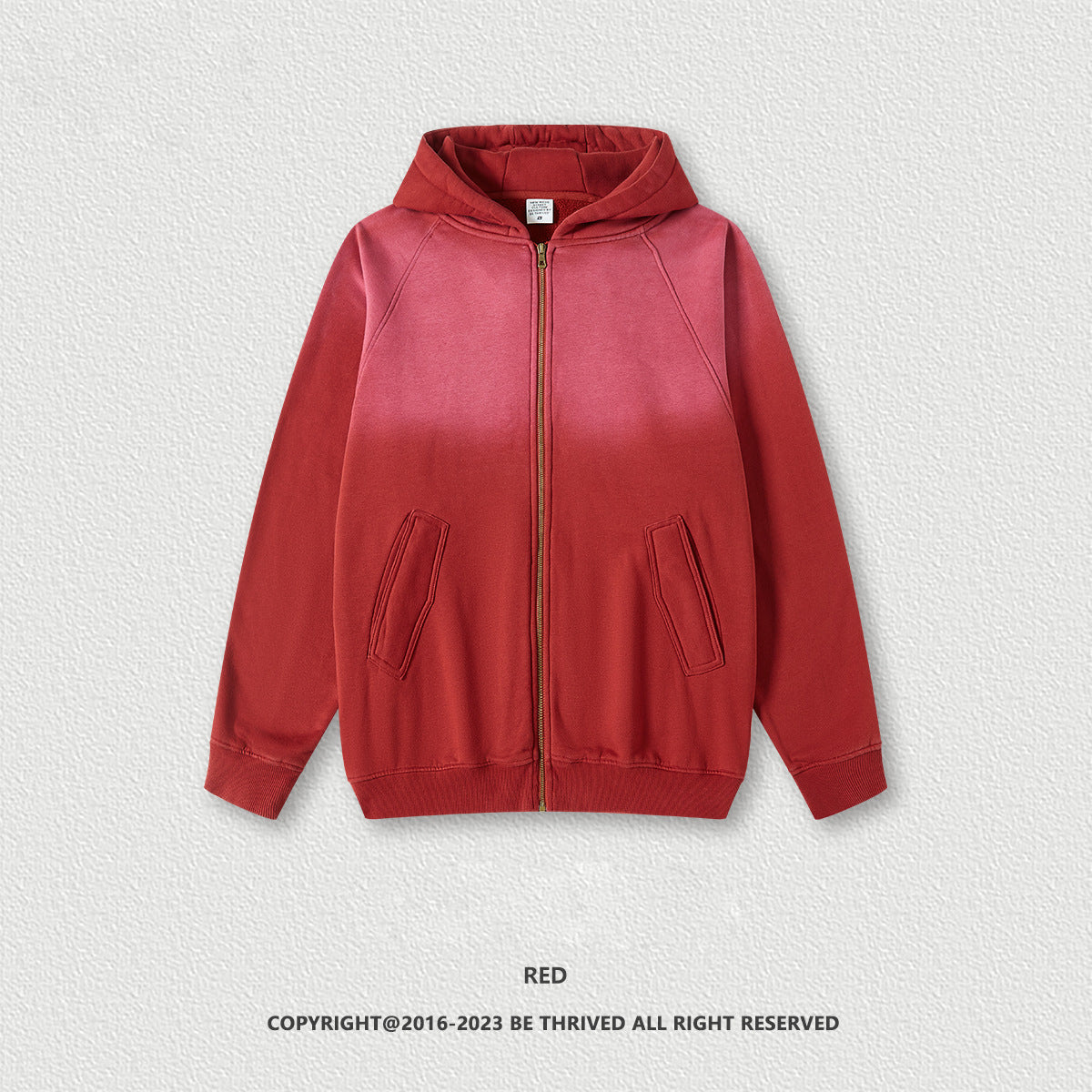 W1036 370GSM American tide brand retro washed hoodies men's loose plus velvet hooded sweatshirt jacket