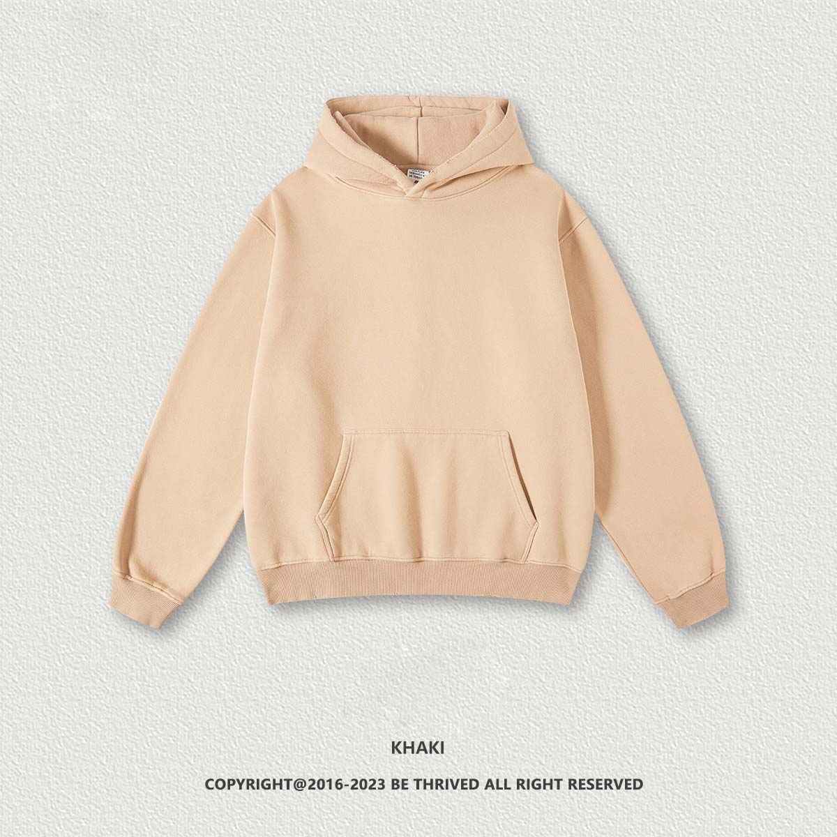 W0169 355G Foreign trade tide brand hooded washed retro oversize plus velvet hooded men's sweatshirt