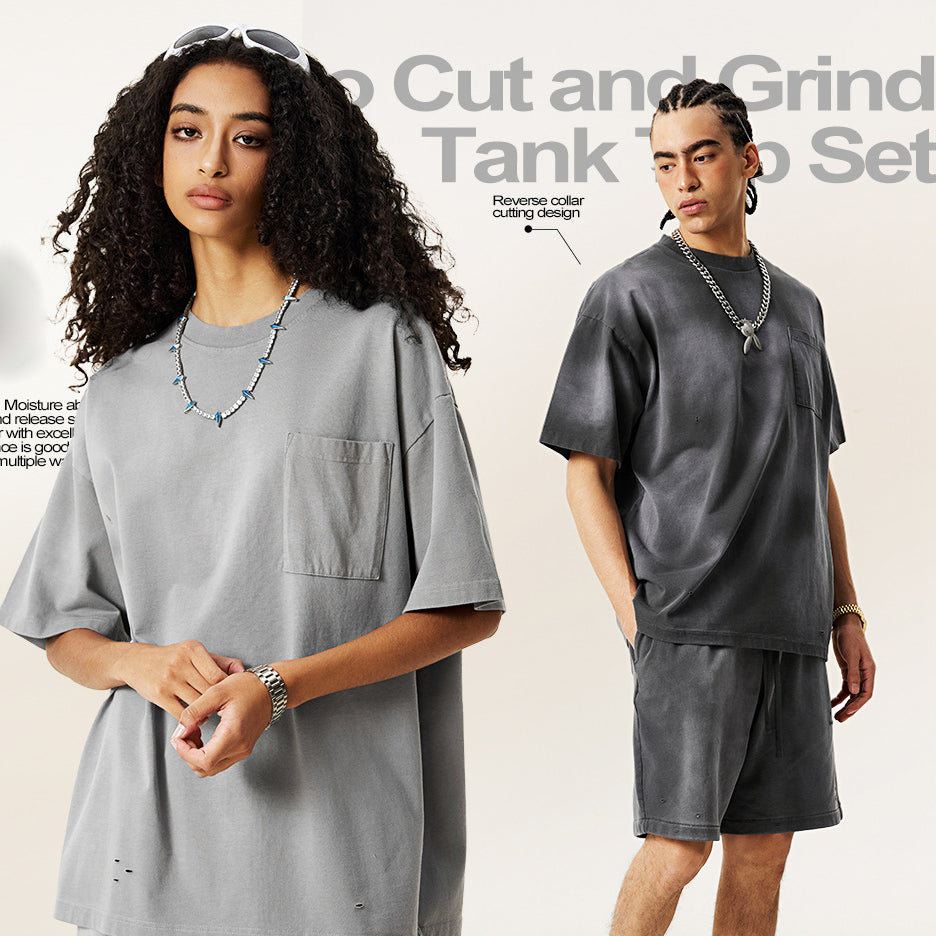 S2505 pocket T shirts+K2592 shorts