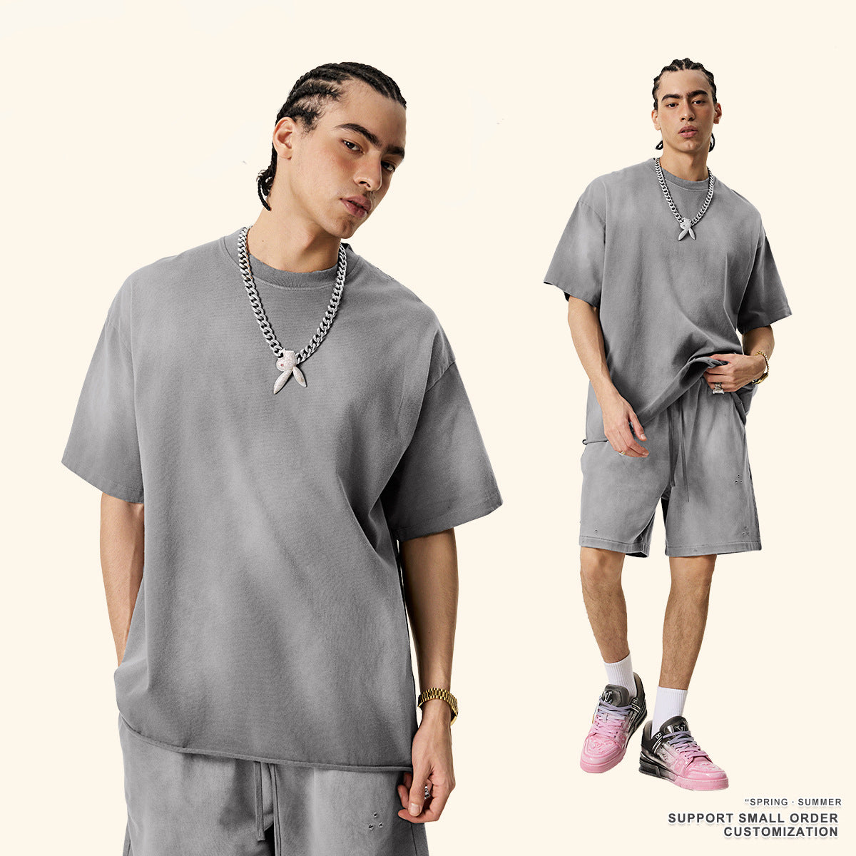 S25118 Aicd washed t shirts