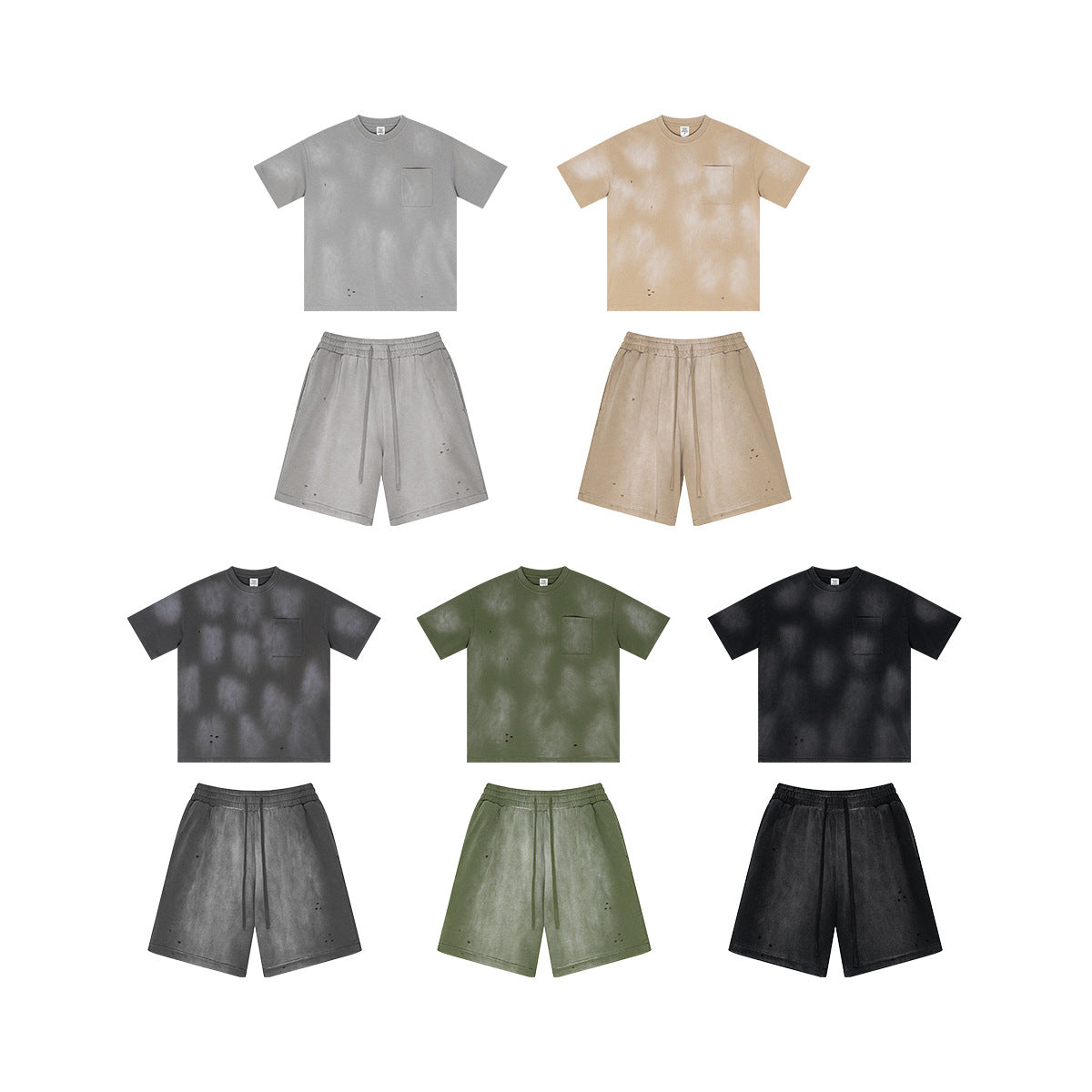 S2505 pocket T shirts+K2592 shorts