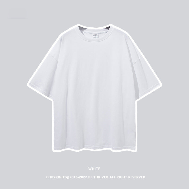 1309  oversize drop shoulder  t shirt 190 gsm blank unisex T-shirt