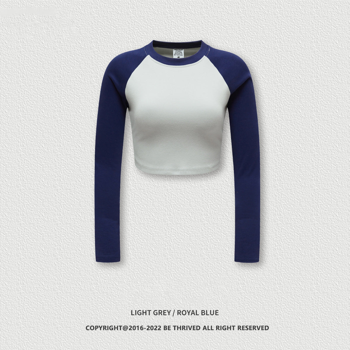 N032 Cotton Crop Top ragla T shirt For Women Custom Long Sleeve Custom Slim Fit Tshirt
