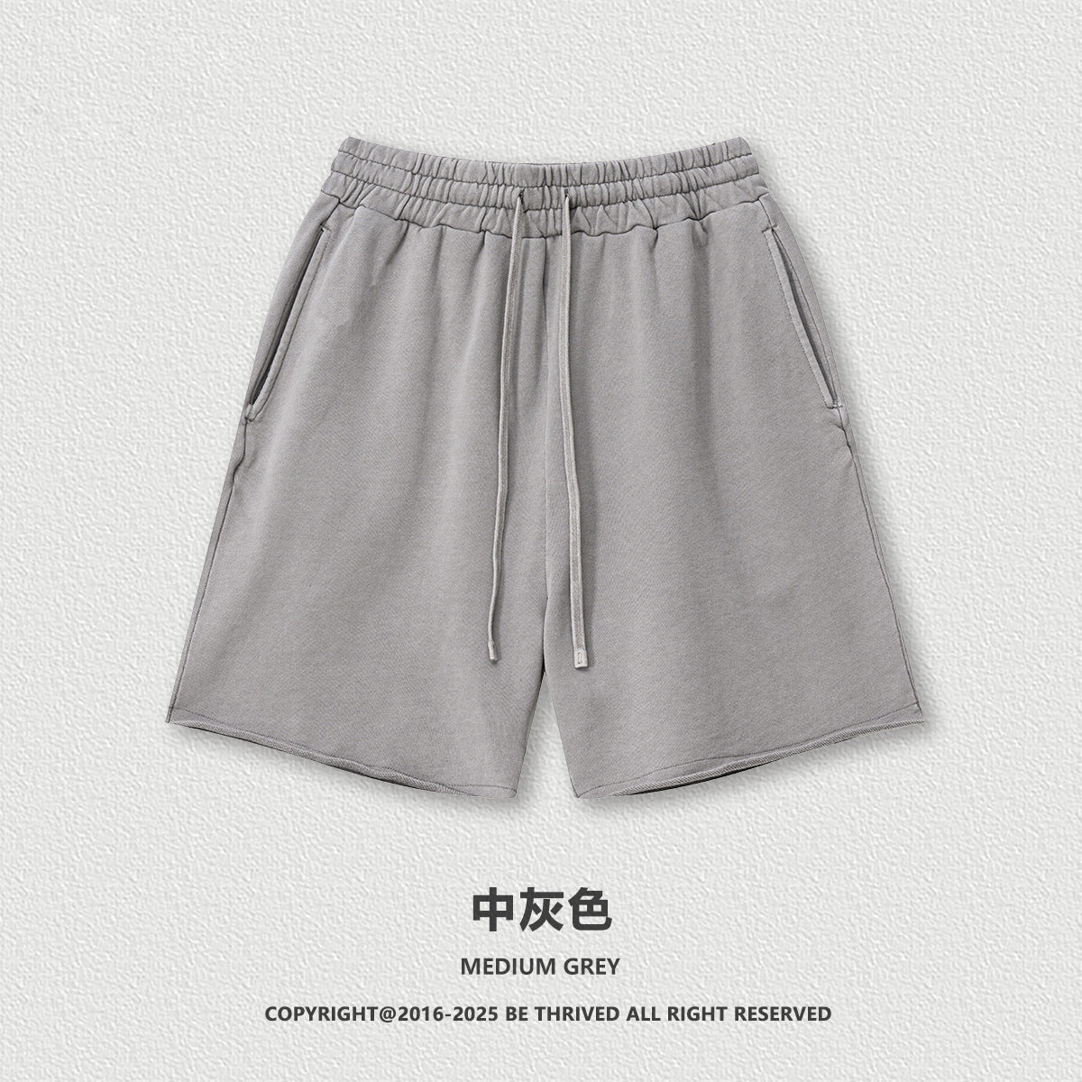 K2593 shorts + S2591  acid washed Reverse-neck T-shirt