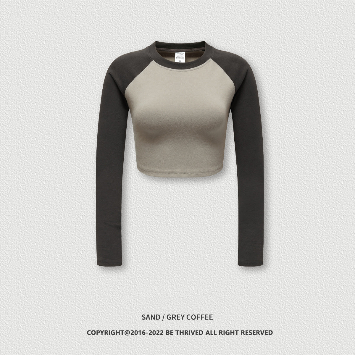 N032 Cotton Crop Top ragla T shirt For Women Custom Long Sleeve Custom Slim Fit Tshirt