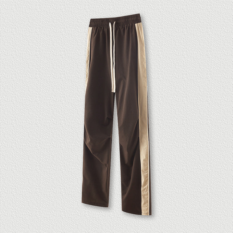 S3015 Side bone splicing or side woven pants American street baggy brand paratrooper pants