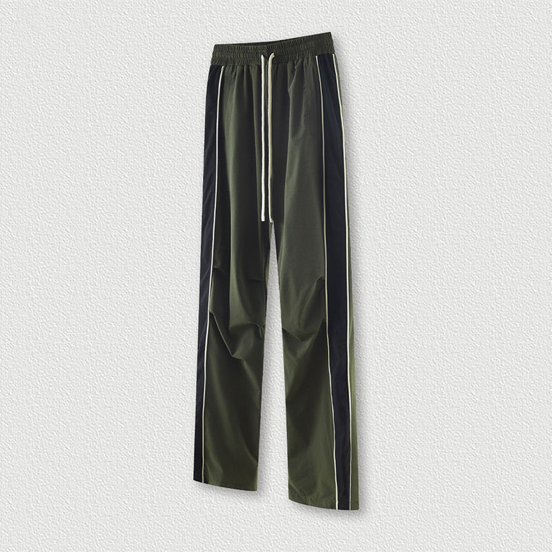 S3015 Side bone splicing or side woven pants American street baggy brand paratrooper pants