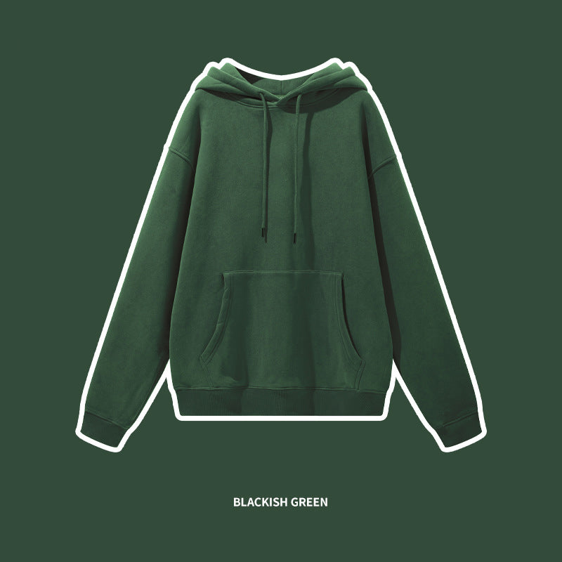 2622 American solid color blank hoodie 345g fashion couples 36 colors plus fleece hoodie men
