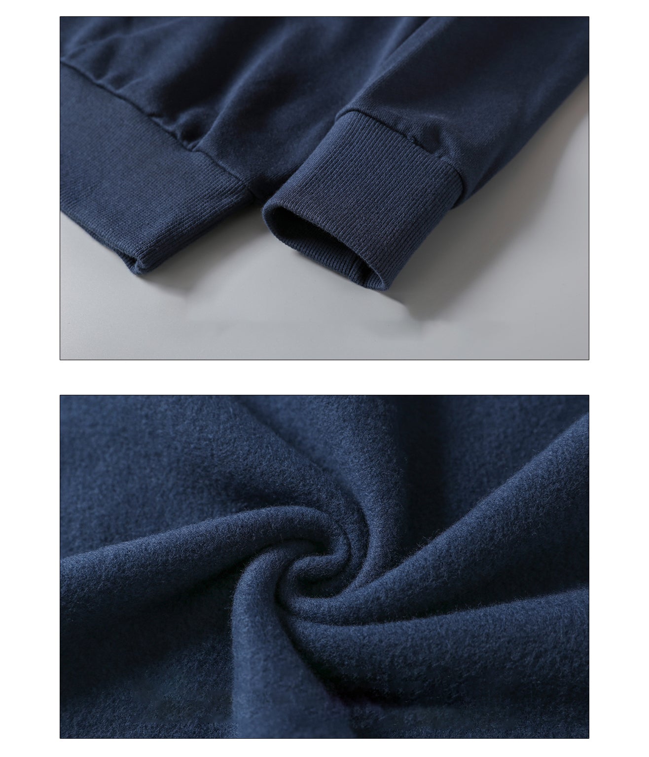 Cotton Polyester 290gsm Brushed Fleece Sweatshirt