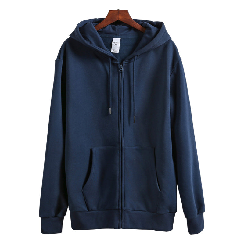Cotton Polyester 290gsm Zip-Up Hoodie