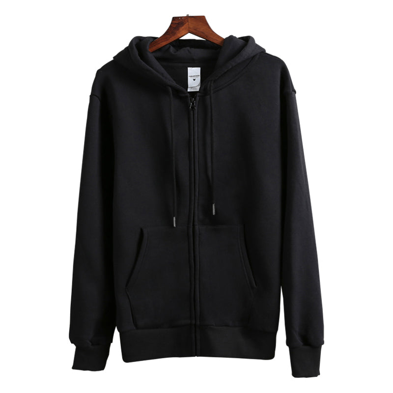Cotton Polyester 290gsm Zip-Up Hoodie