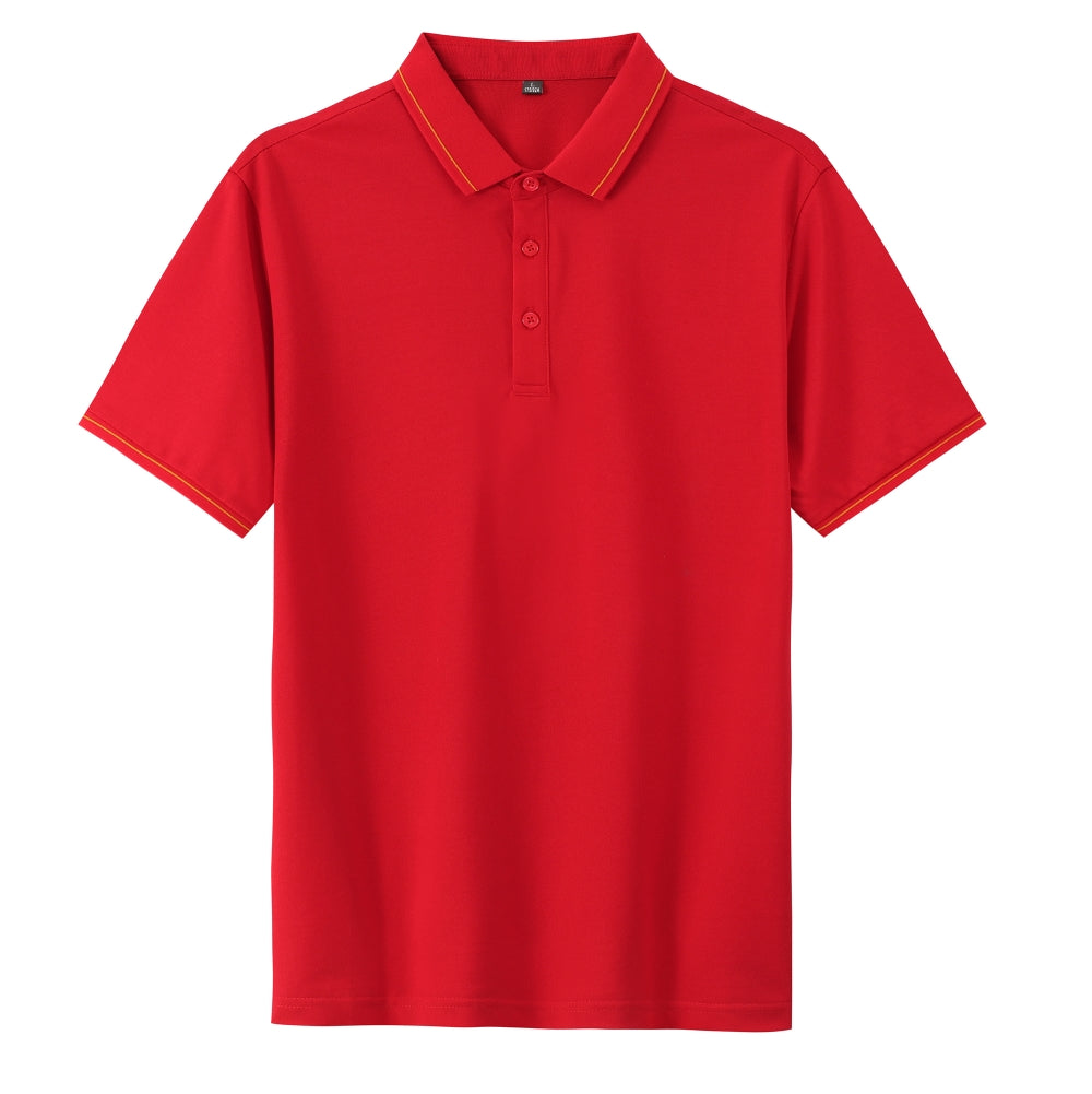 555 Free Logo Polyester Cotton 190gsm Polo Shirt
